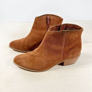 Able Womens Ankle Boot Booties Size 7.5M Brown Chestnut Suede Western‎ Shoes